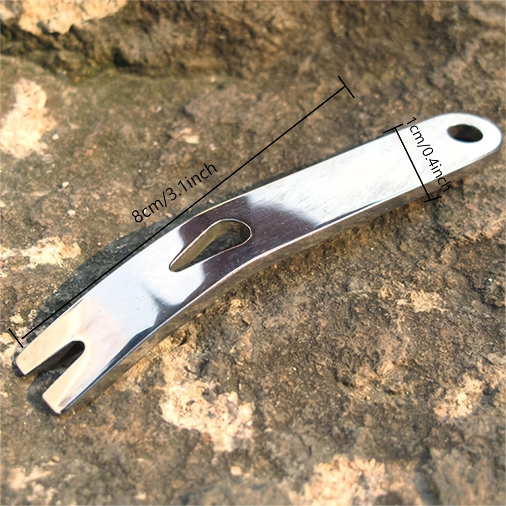 Keychain Multi Tool - 1pc Mini Crank Crowbar， Keychain Multi
