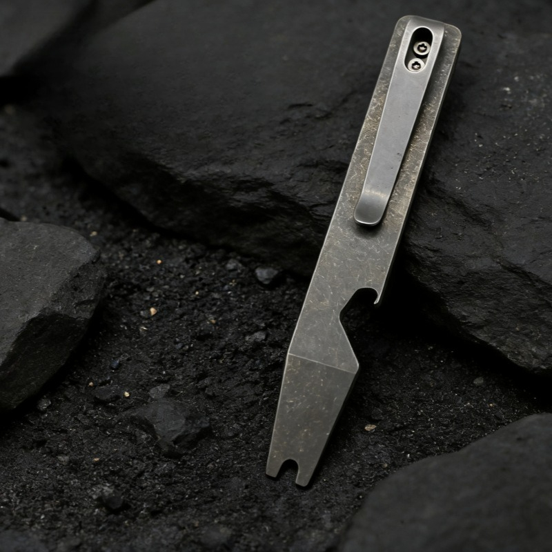 Keychain Multi Tool - Titanium Pry Bar EDC Multi Tool
