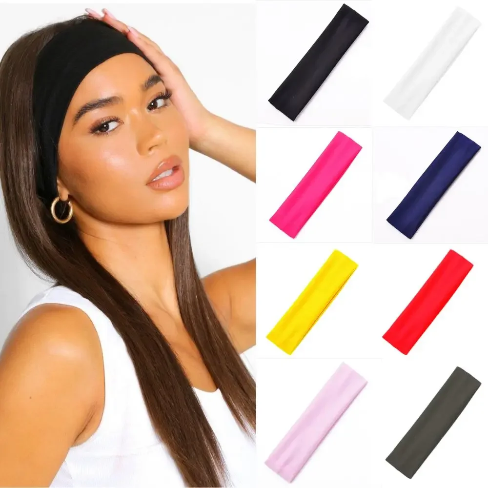 Men'S Yoga Accessories - Men Women Solid Elastic Hair Bands