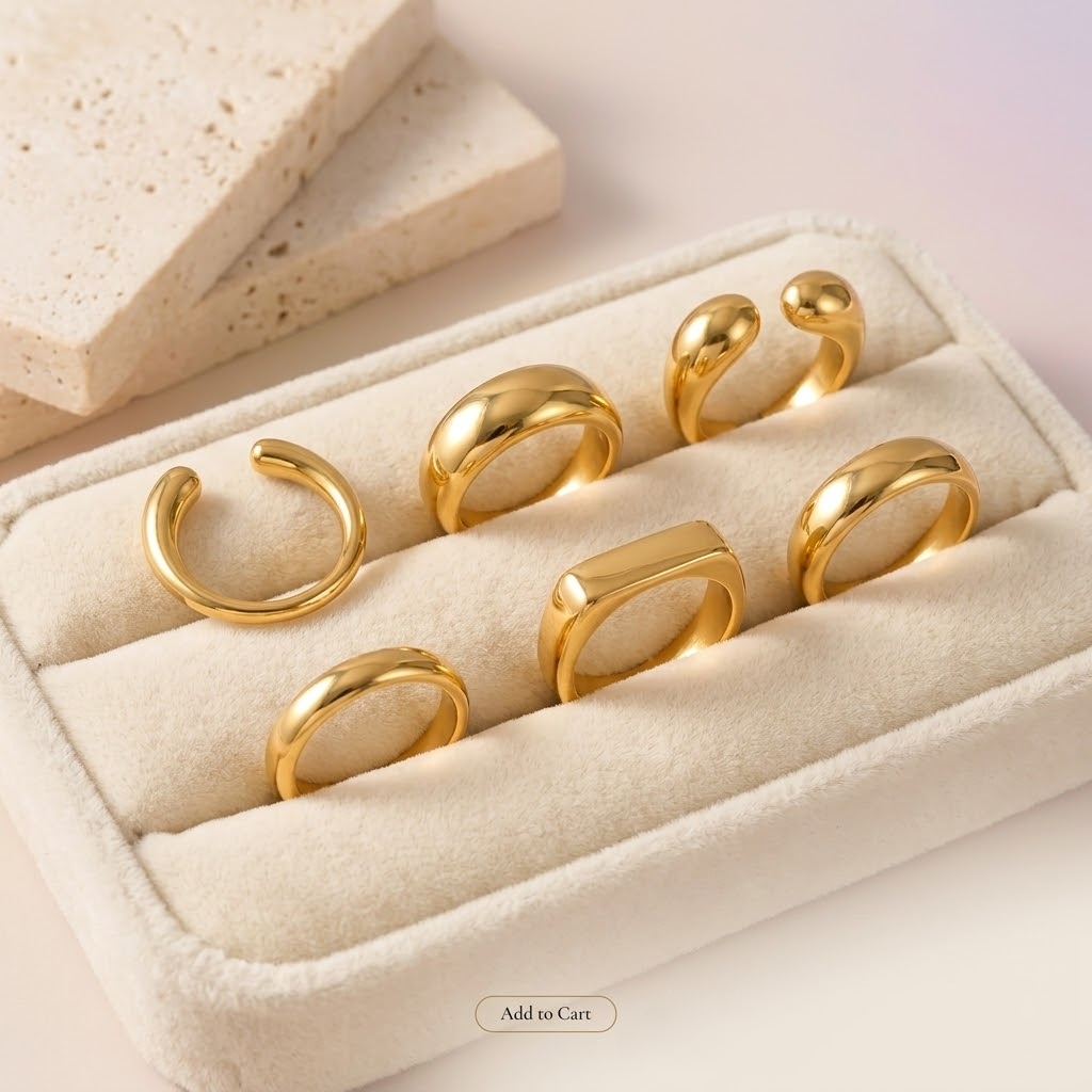 Signet Ring Men - St-Delan Stainless Steel Chunky Signet Rings