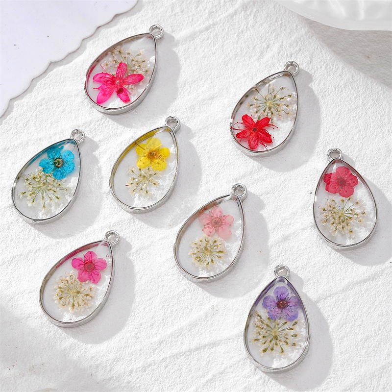 Men Accessories Locket - Newest 30pcs/lot color Natural dried flower