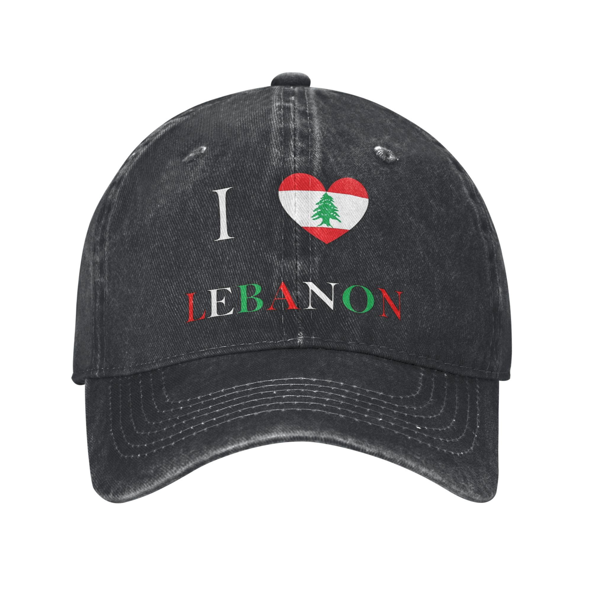 Men Accessories Lebanon - Lebanon Flag Heart Trucker Hats Accessories