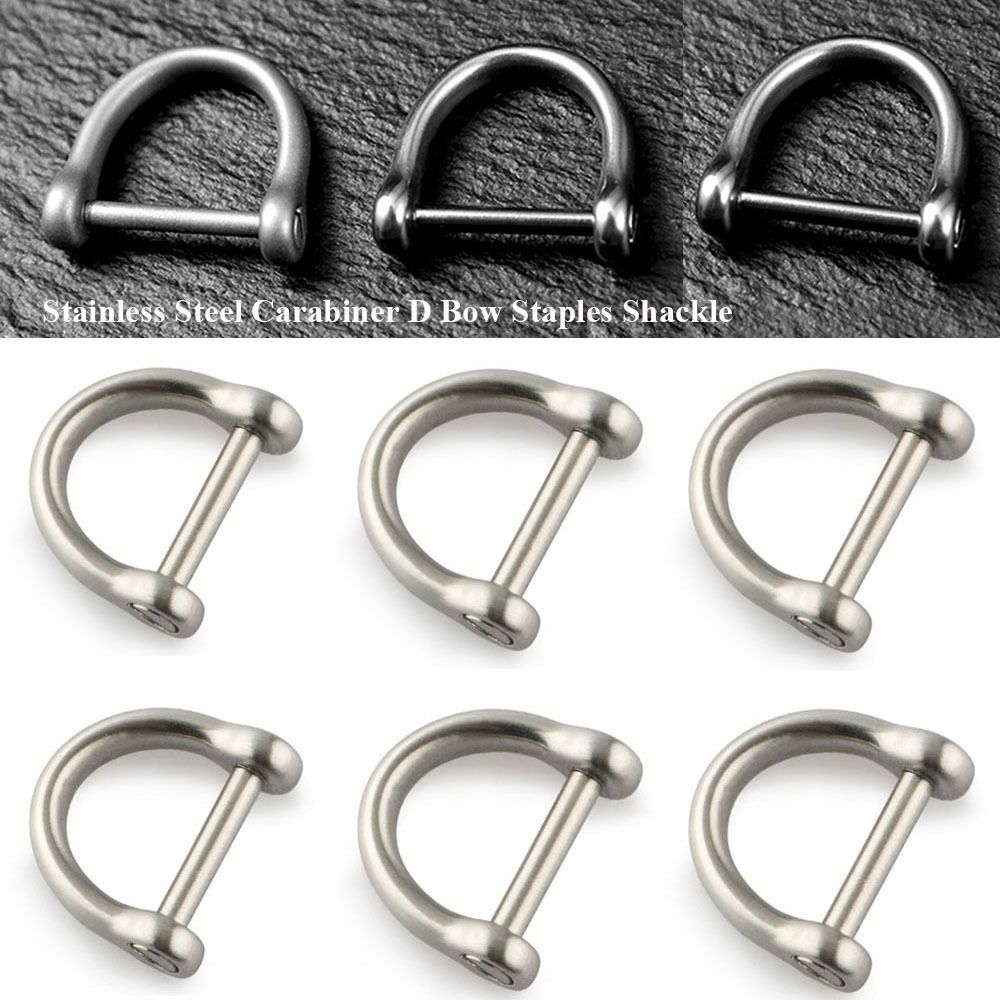 Keychain Multi Tool - Solid Stainless Steel Carabiner D Bow