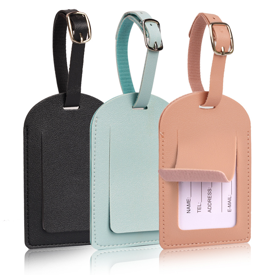 Women Men Luggage Tags PU Leat - Men'S Accessories Holder recension och pris