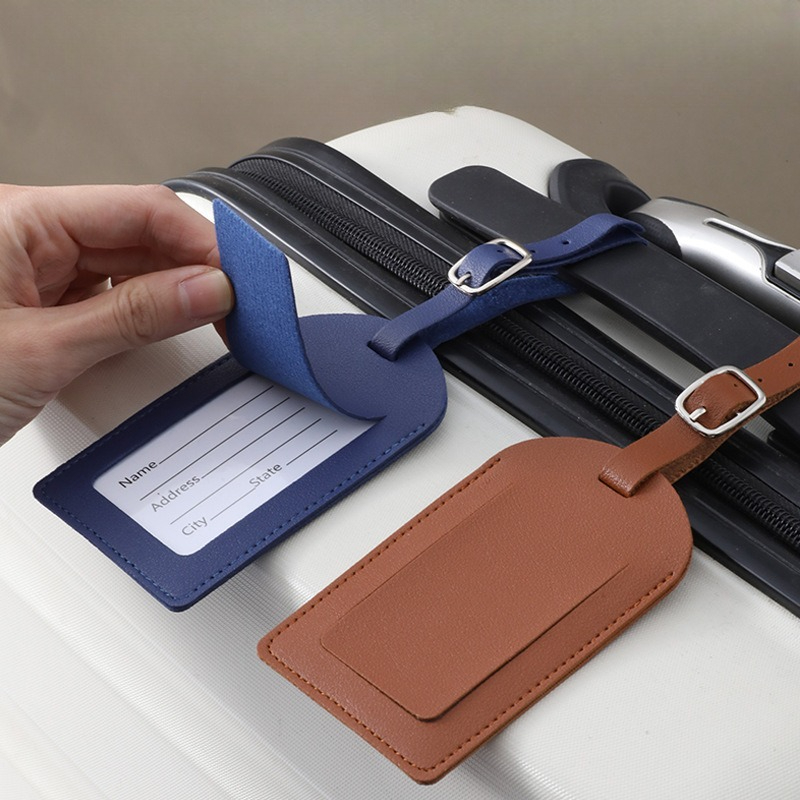 Women Men Luggage Tags PU Leat - Men'S Accessories Holder recension och pris