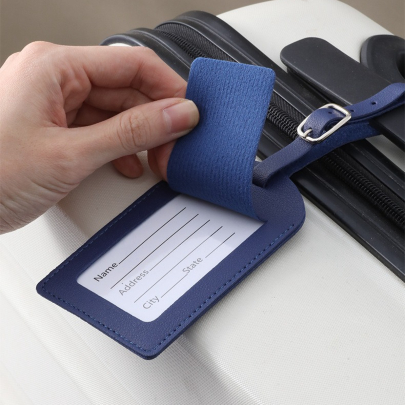Women Men Luggage Tags PU Leat - Men'S Accessories Holder recension och pris