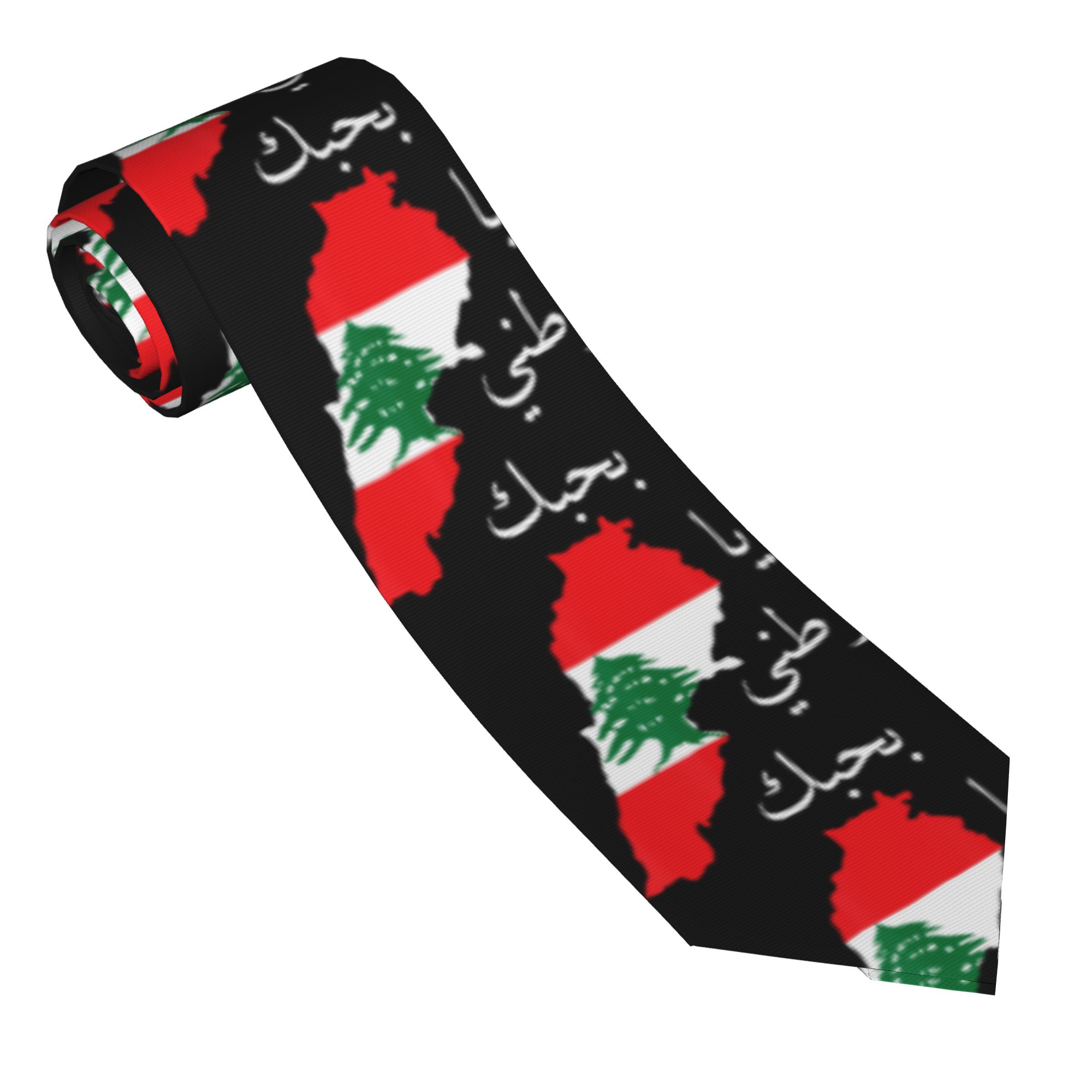 Lebanon Flag Map Beirut Tie Ce - Men Accessories Lebanon recension och pris