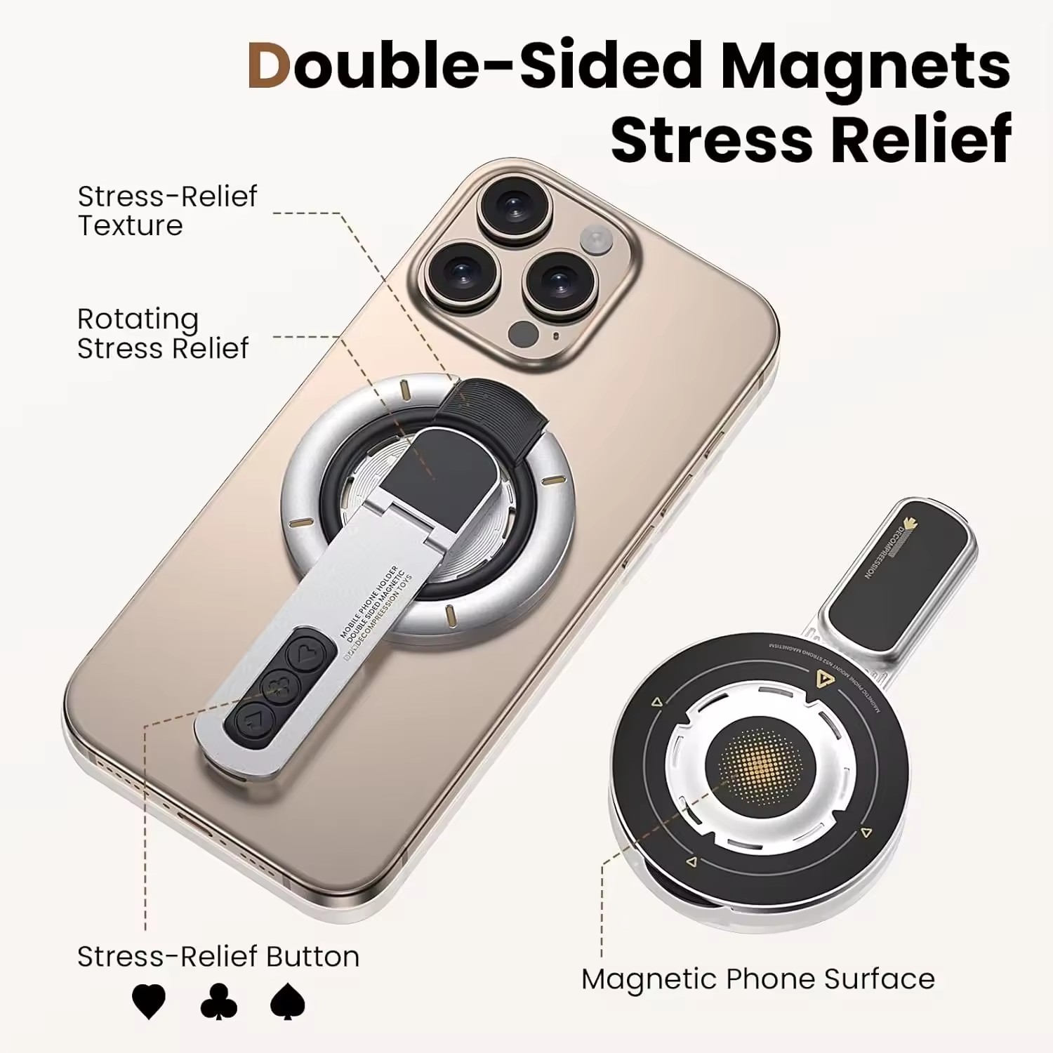 Double Sided Magnetic Finger R - Men'S Accessories Holder recension och pris