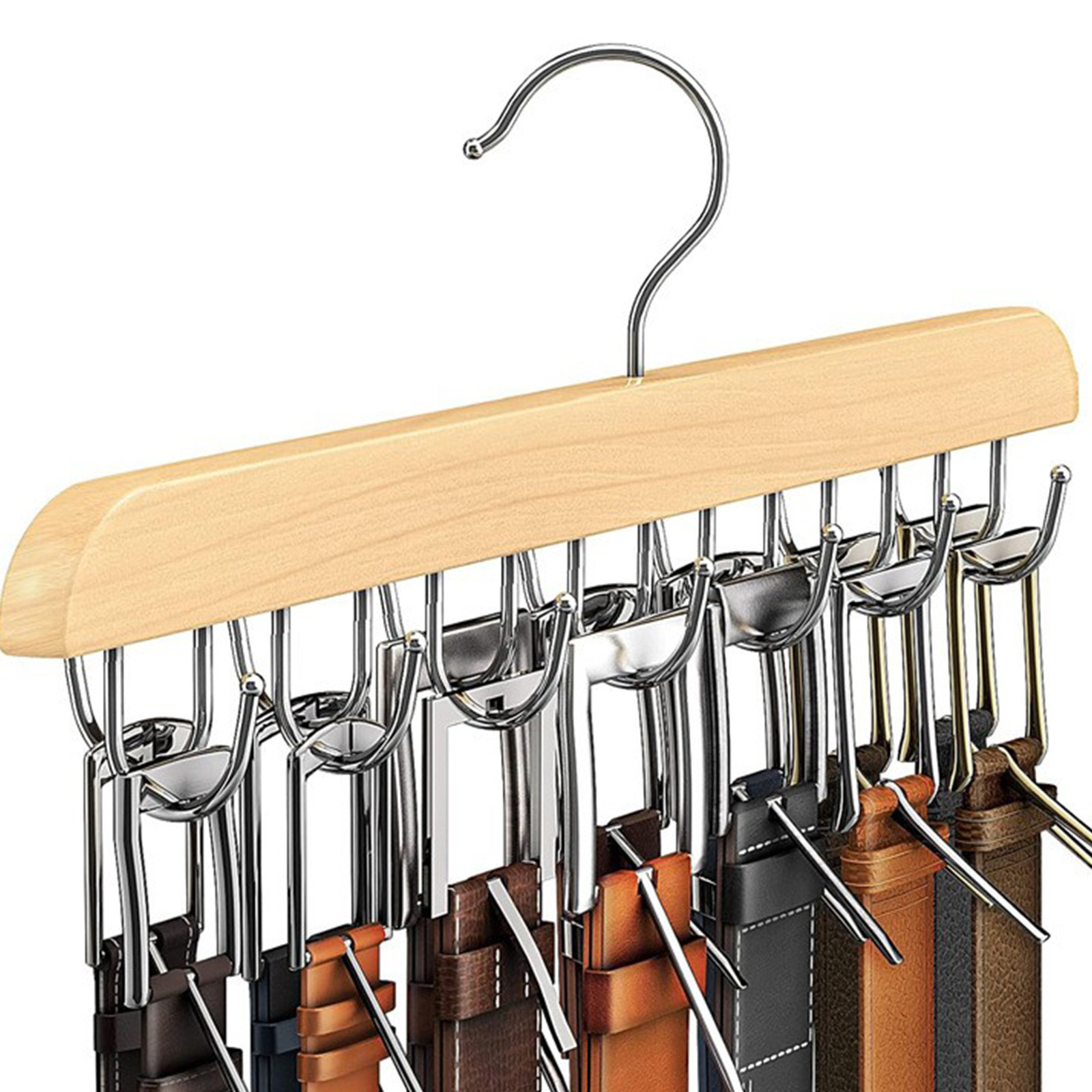 Wooden Belt Rack Women Storage - Men'S Accessories Organizer For Wardrobe recension och pris