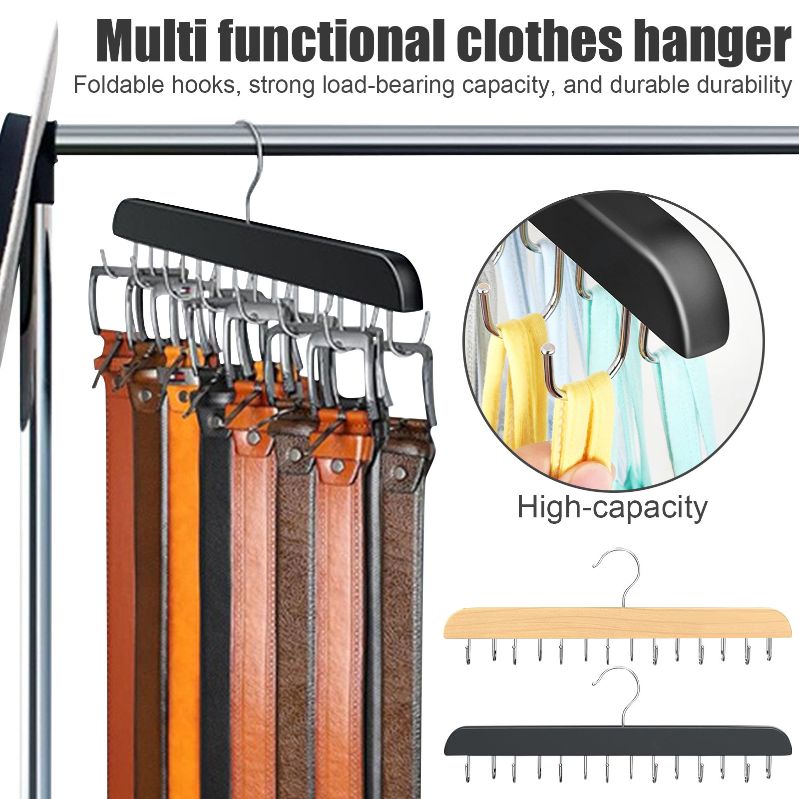 Wooden Belt Rack Women Storage - Men'S Accessories Organizer For Wardrobe recension och pris