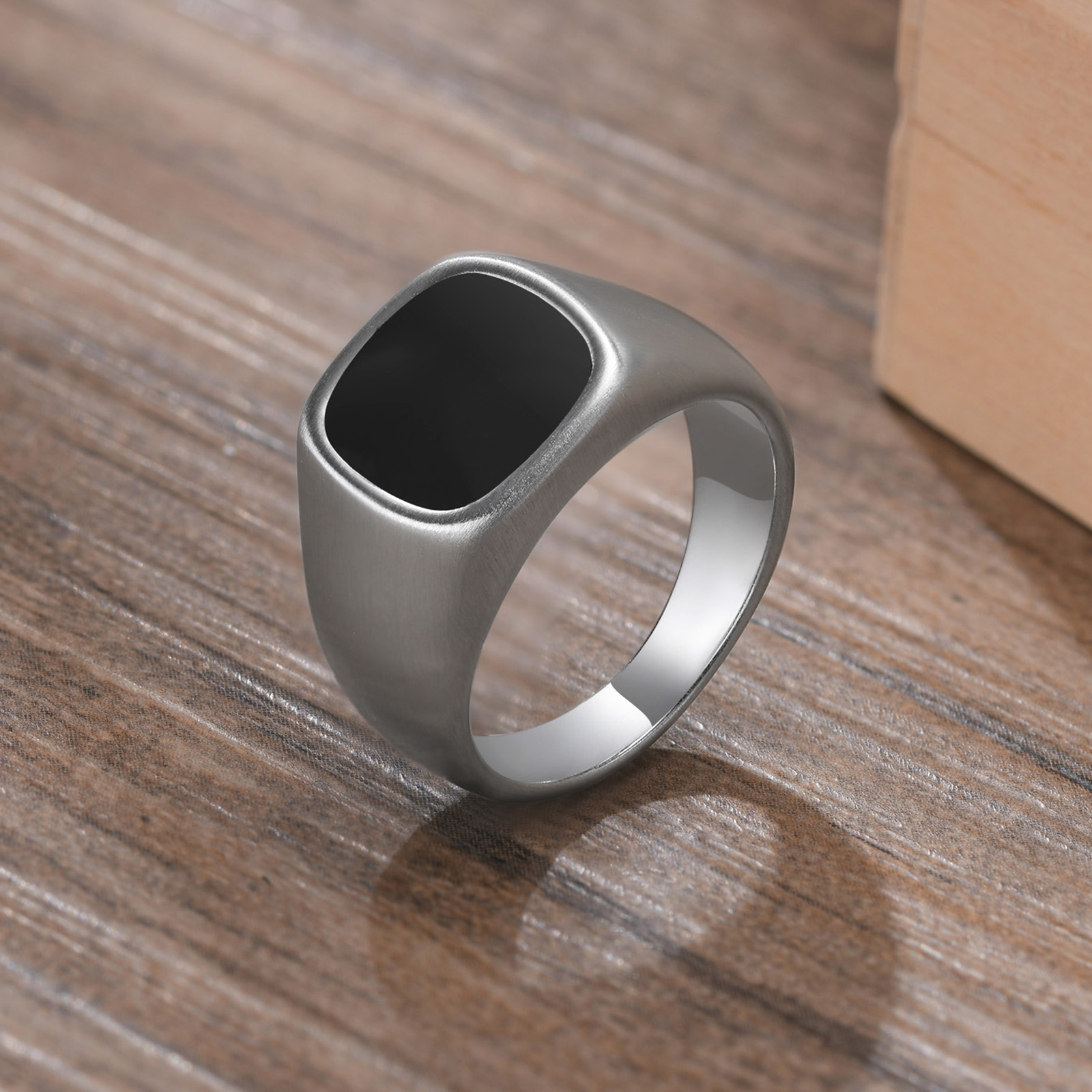 Men Stainless Steel Signet Rin - Signet Ring Men recension och pris