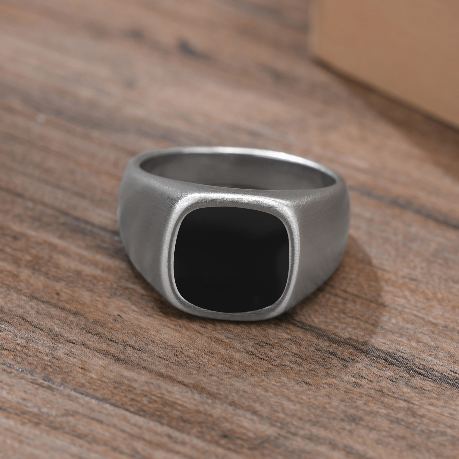 Men Stainless Steel Signet Rin - Signet Ring Men recension och pris