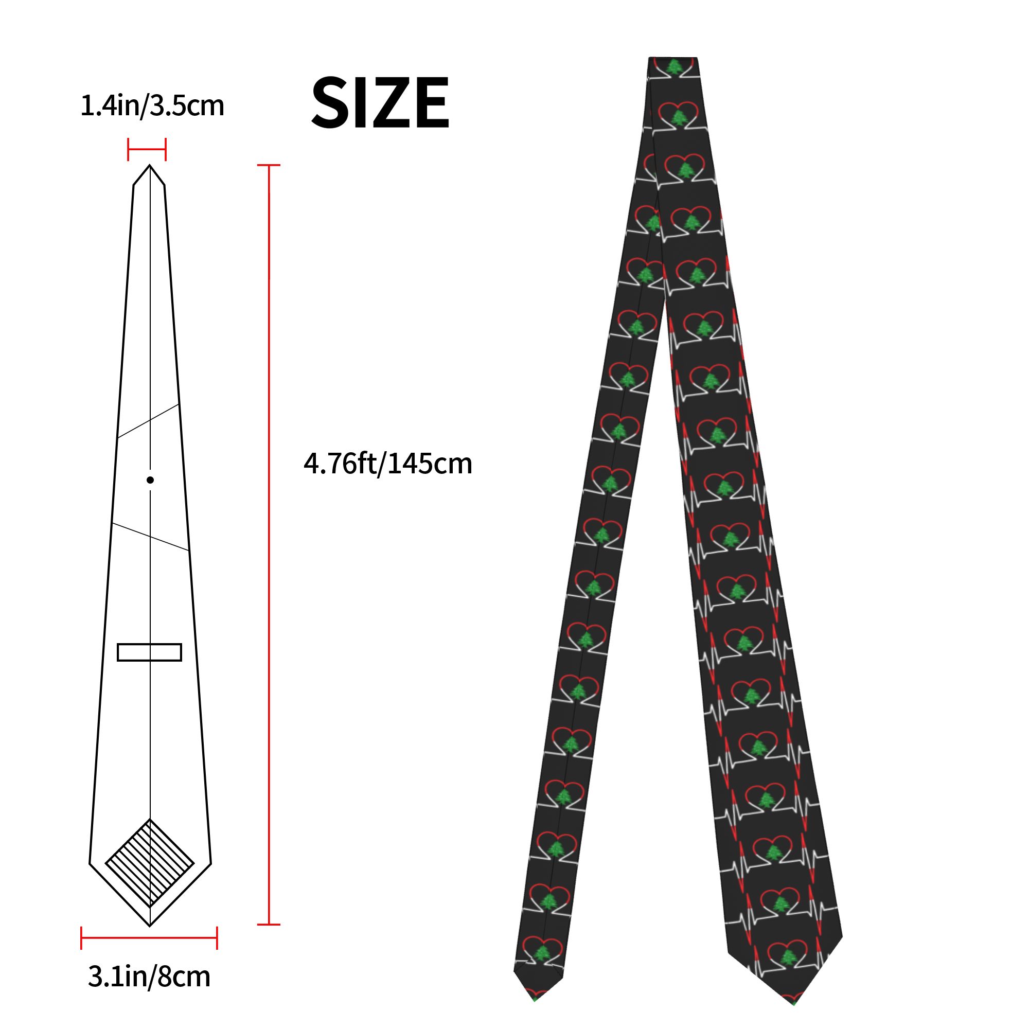 Heartbeat ECG Lebanon Tie Leba - Men Accessories Lebanon recension och pris