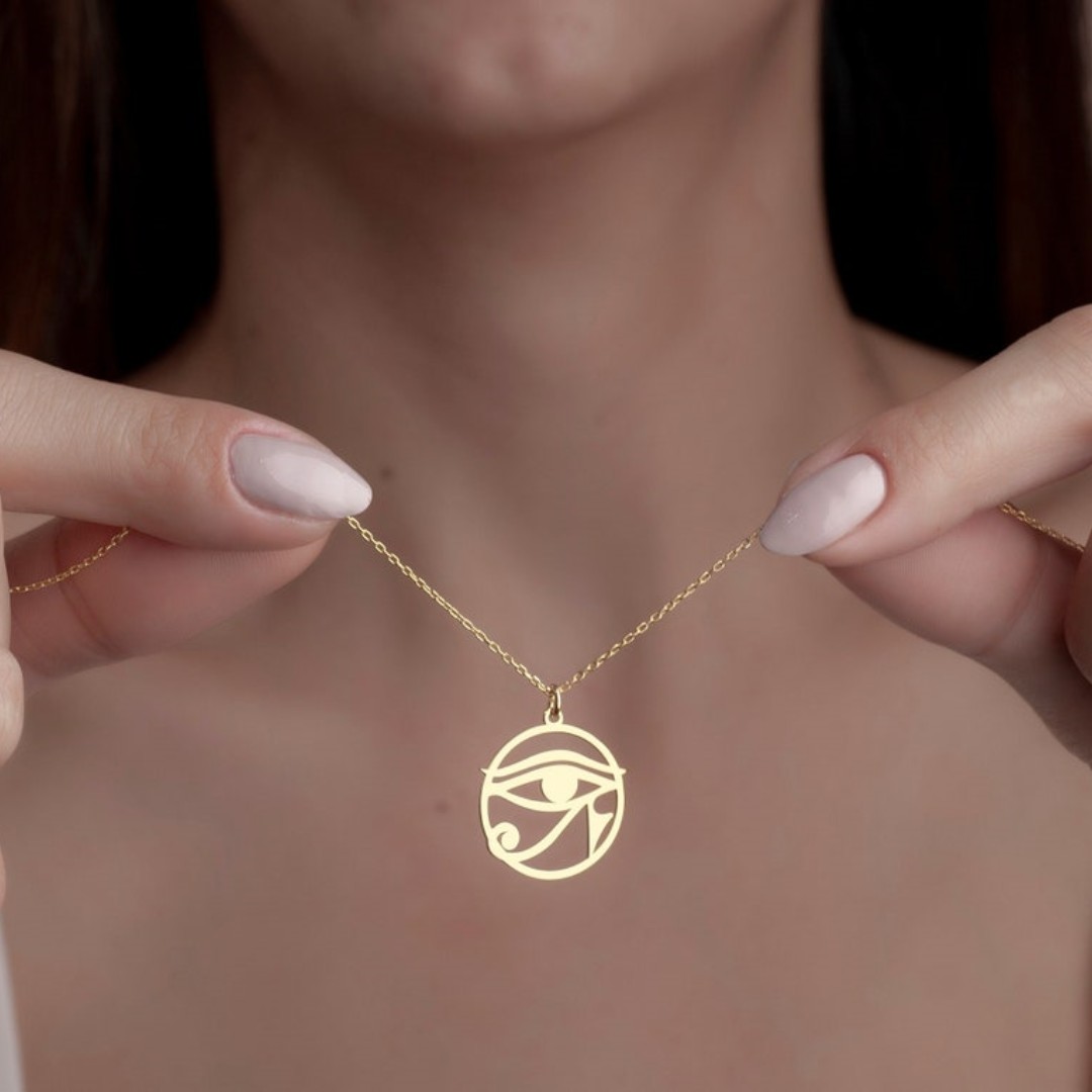 Retro Egypt Eye of Ra Pendant  - Men'S Accessories Jewelry Egypt recension och pris