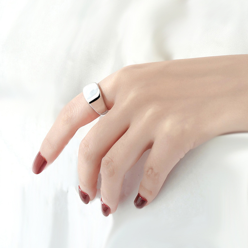 925 Sterling Silver Men Ring S - Signet Ring Men recension och pris