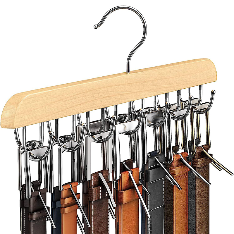 Wooden Belt Rack Women Storage - Men'S Accessories Organizer For Wardrobe recension och pris