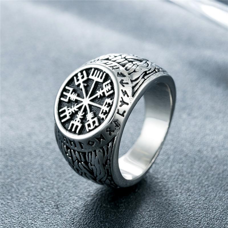 Vintage Viking Rune Signet Sca - Signet Ring Men recension och pris