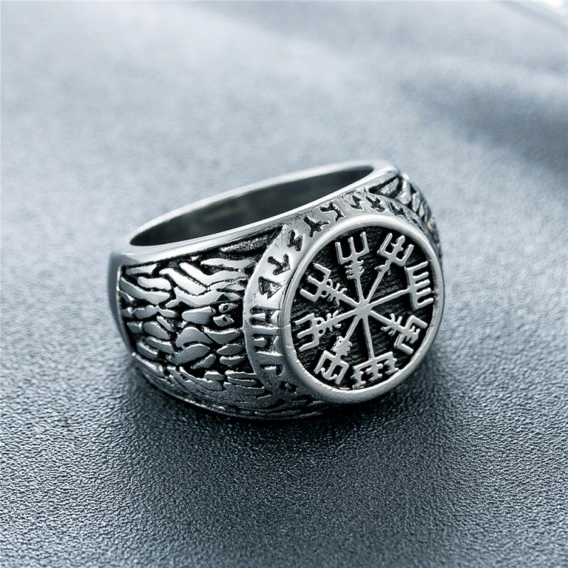 Vintage Viking Rune Signet Sca - Signet Ring Men recension och pris