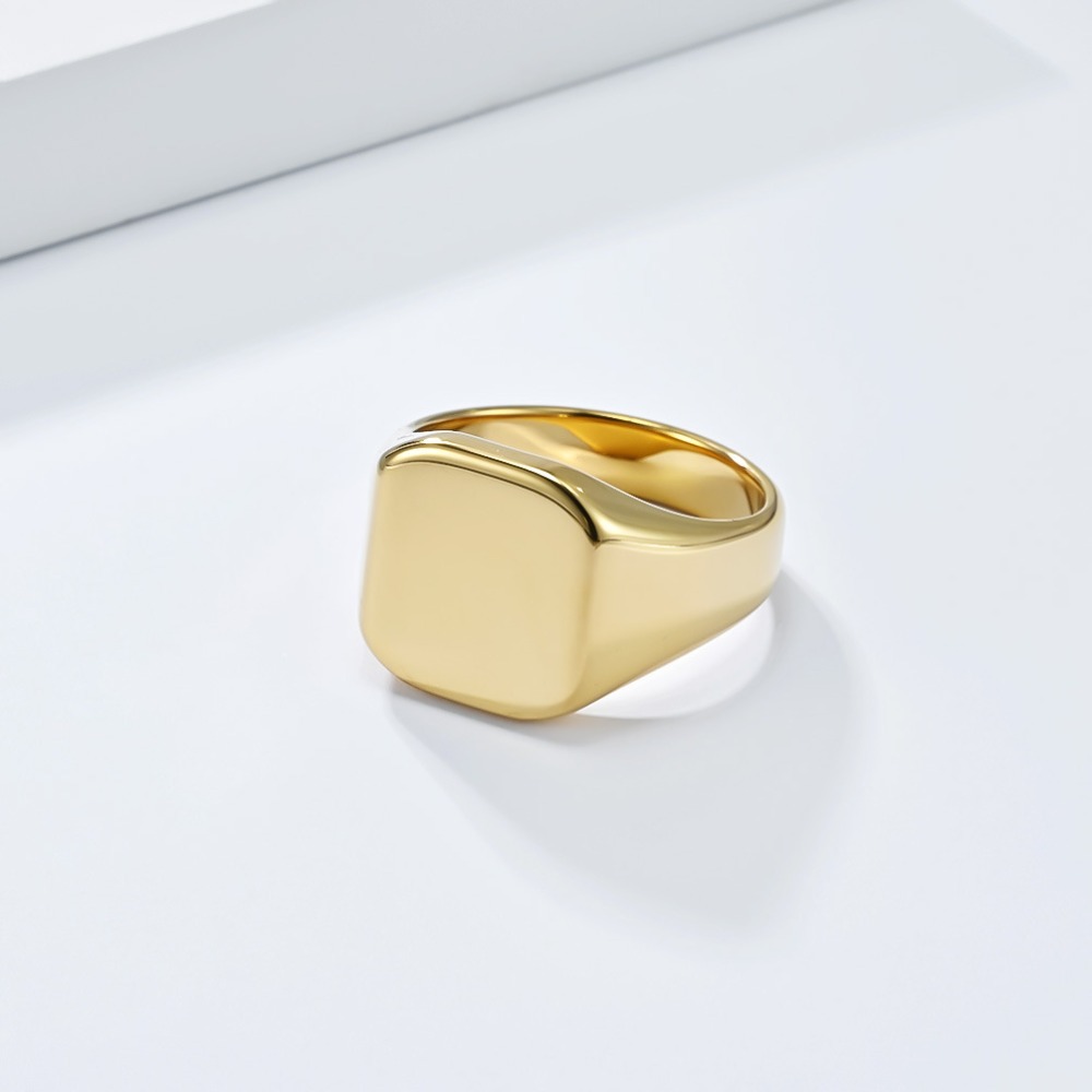 Somen Signet Square Tungsten C - Signet Ring Men recension och pris