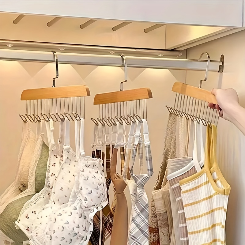 8 hook Wooden Belt Rack Storag - Men'S Accessories Organizer For Wardrobe recension och pris