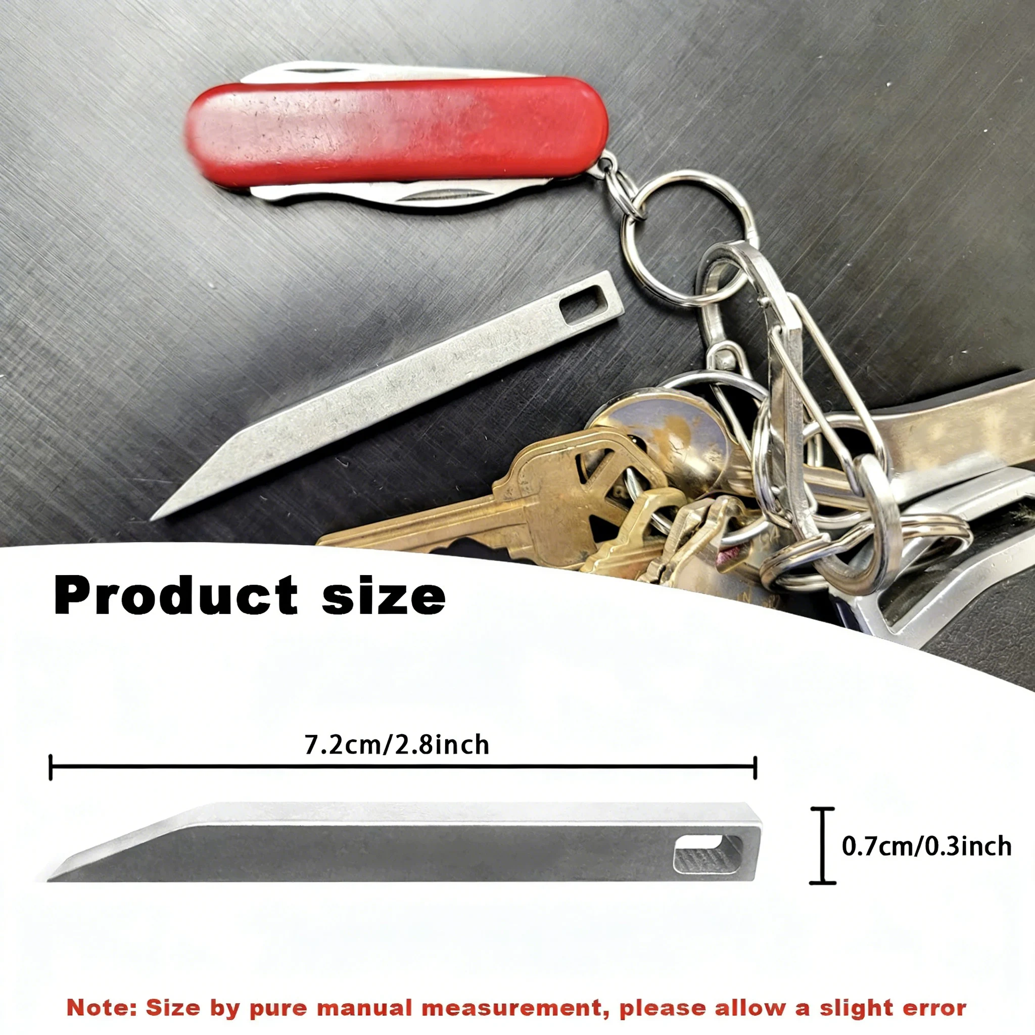 Heavy Duty Keychain Prybar EDC - Keychain Multi Tool recension och pris