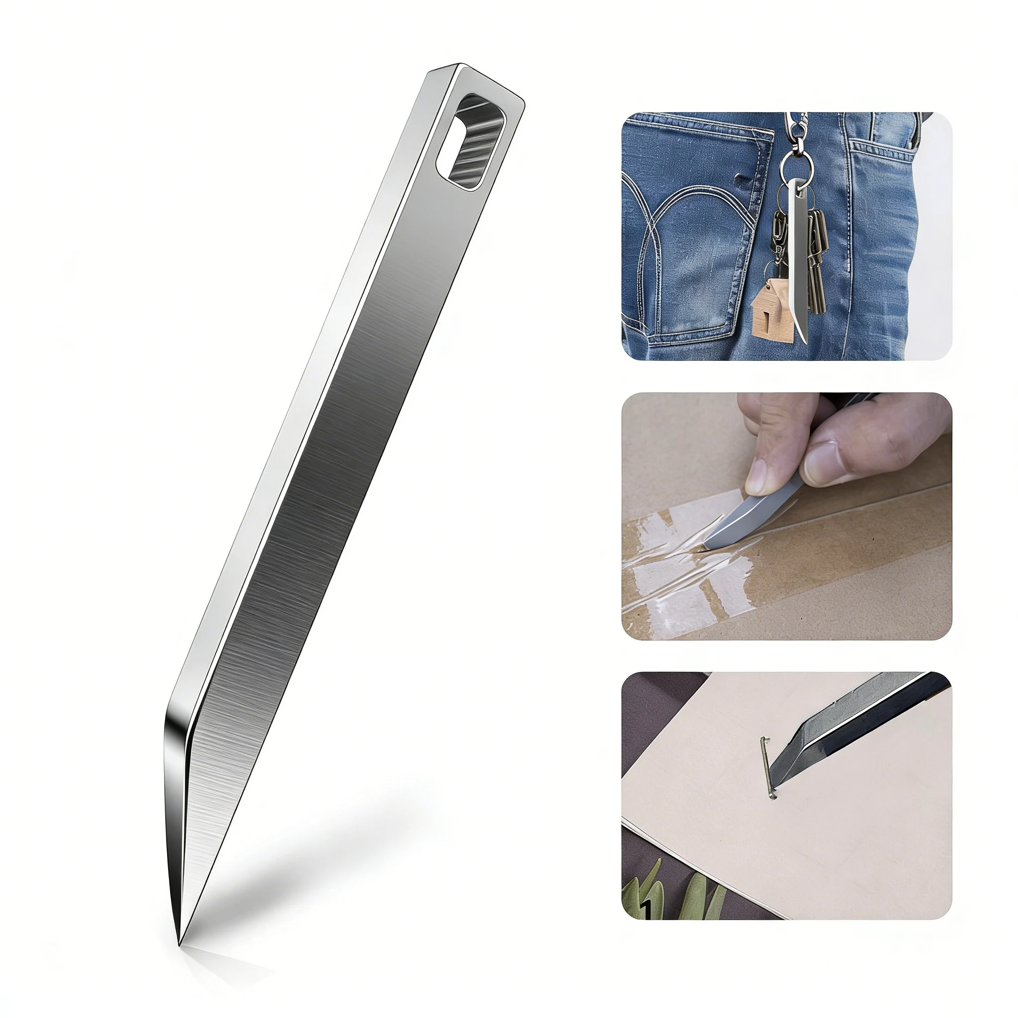Heavy Duty Keychain Prybar EDC - Keychain Multi Tool recension och pris