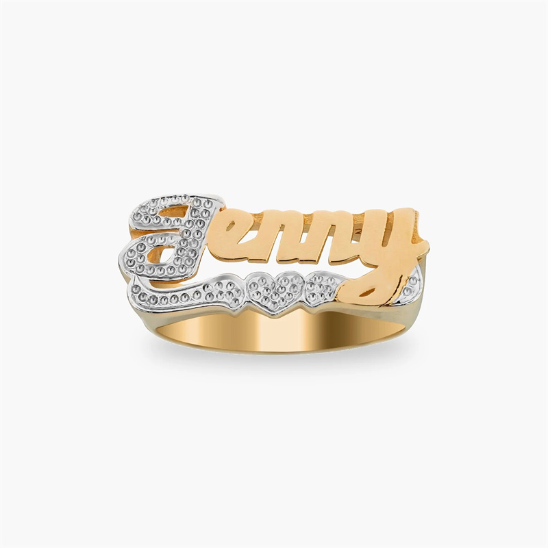 18K Gold Ring With Heart Perso - Men Accessories Wedding recension och pris