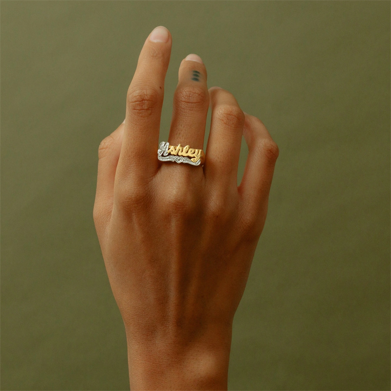 18K Gold Ring With Heart Perso - Men Accessories Wedding recension och pris