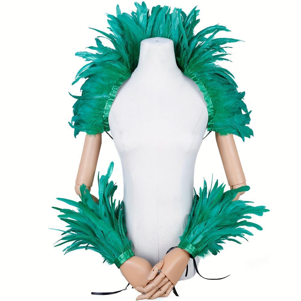 Elegant Red Feathers Women's S - Mens Accessories Style recension och pris