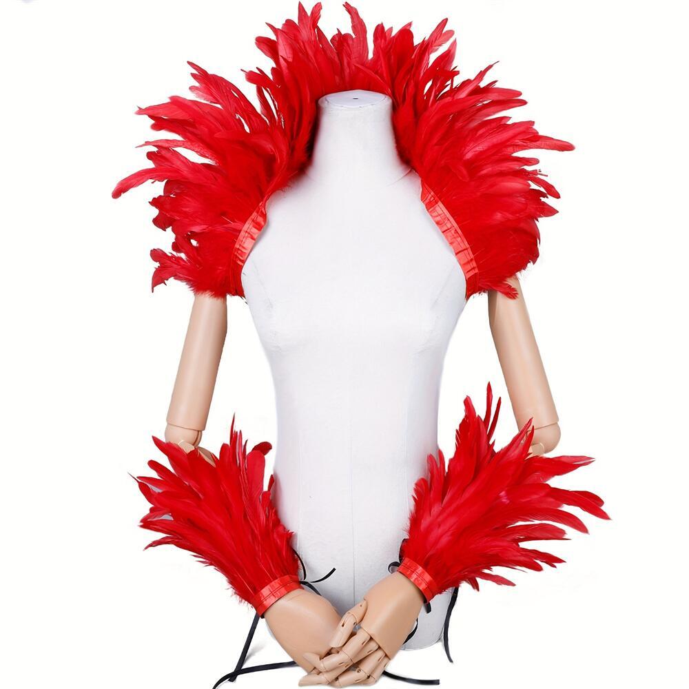Elegant Red Feathers Women's S - Mens Accessories Style recension och pris