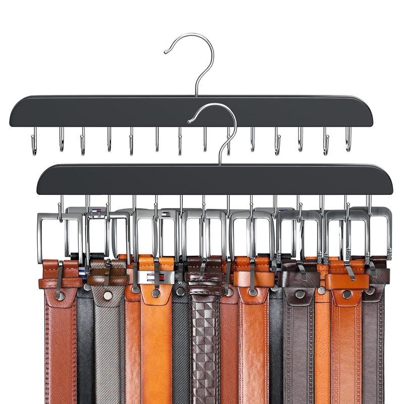 Wooden Belt Rack Women Storage - Men'S Accessories Organizer For Wardrobe recension och pris