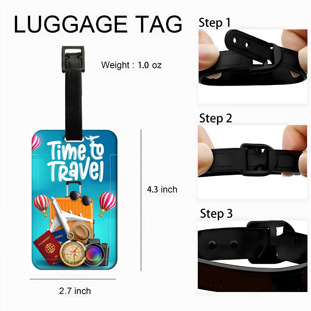 Travel Style Luggage Tag Men W - Men'S Accessories Holder recension och pris