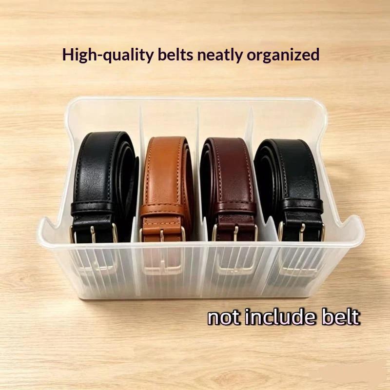 4 Grids Plastic Belt Storage O - Men'S Accessories Organizer For Wardrobe recension och pris
